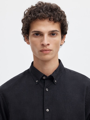 SELECTED - Ajuste regular Camisa en negro