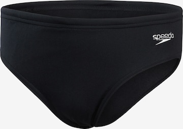 SPEEDO Swim Trunks in Black: front