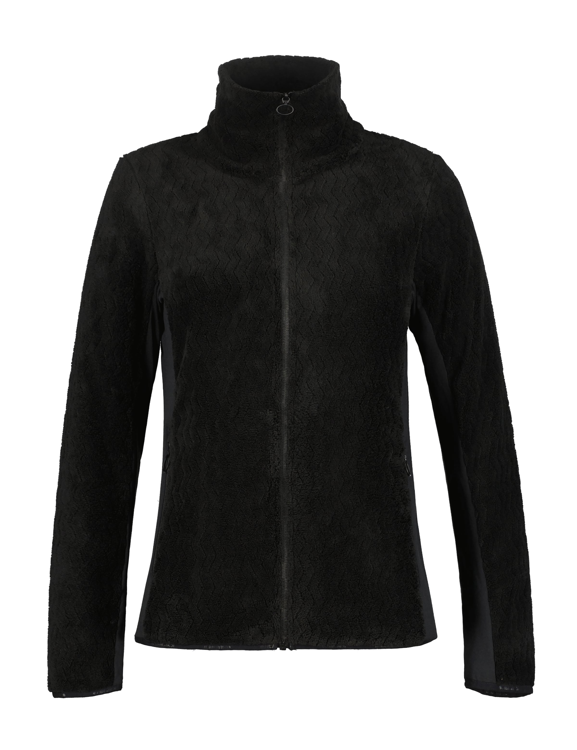 ICEPEAK Fleece Jacket in Black: front