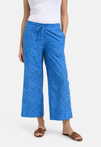 Wide leg Pantaloni de la Smith&Soul pe albastru: față