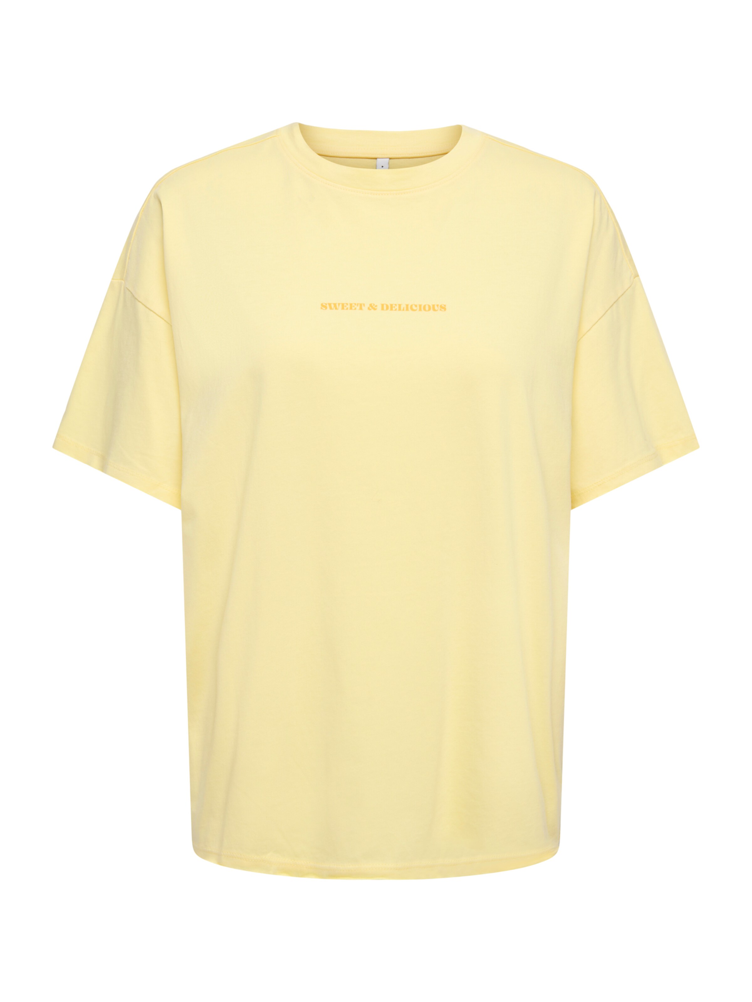 ONLY T-Shirt 'ONLKINNA' in gelb / hellgelb, Produktansicht