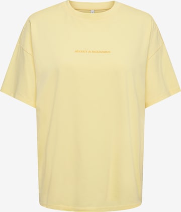 T-shirt 'ONLKINNA' ONLY en jaune : devant