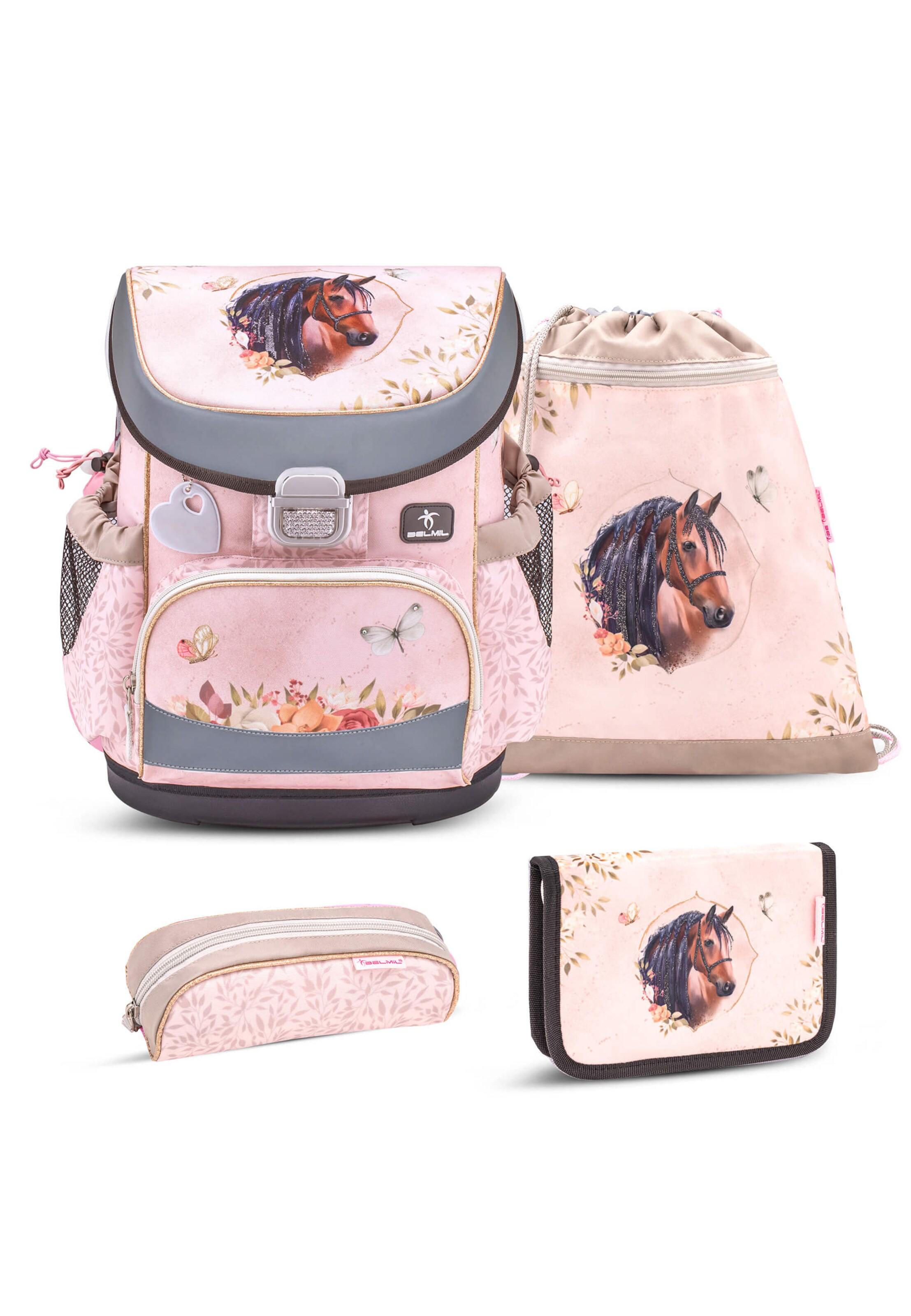Belmil Backpack in Pink: front