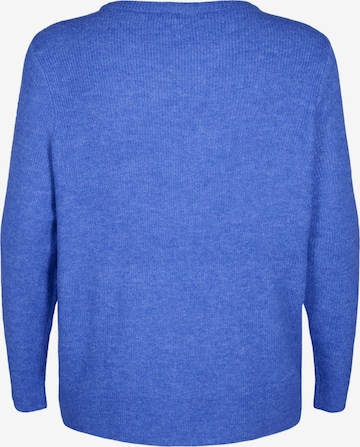 Zizzi Pullover 'CAMAYA' in Blau