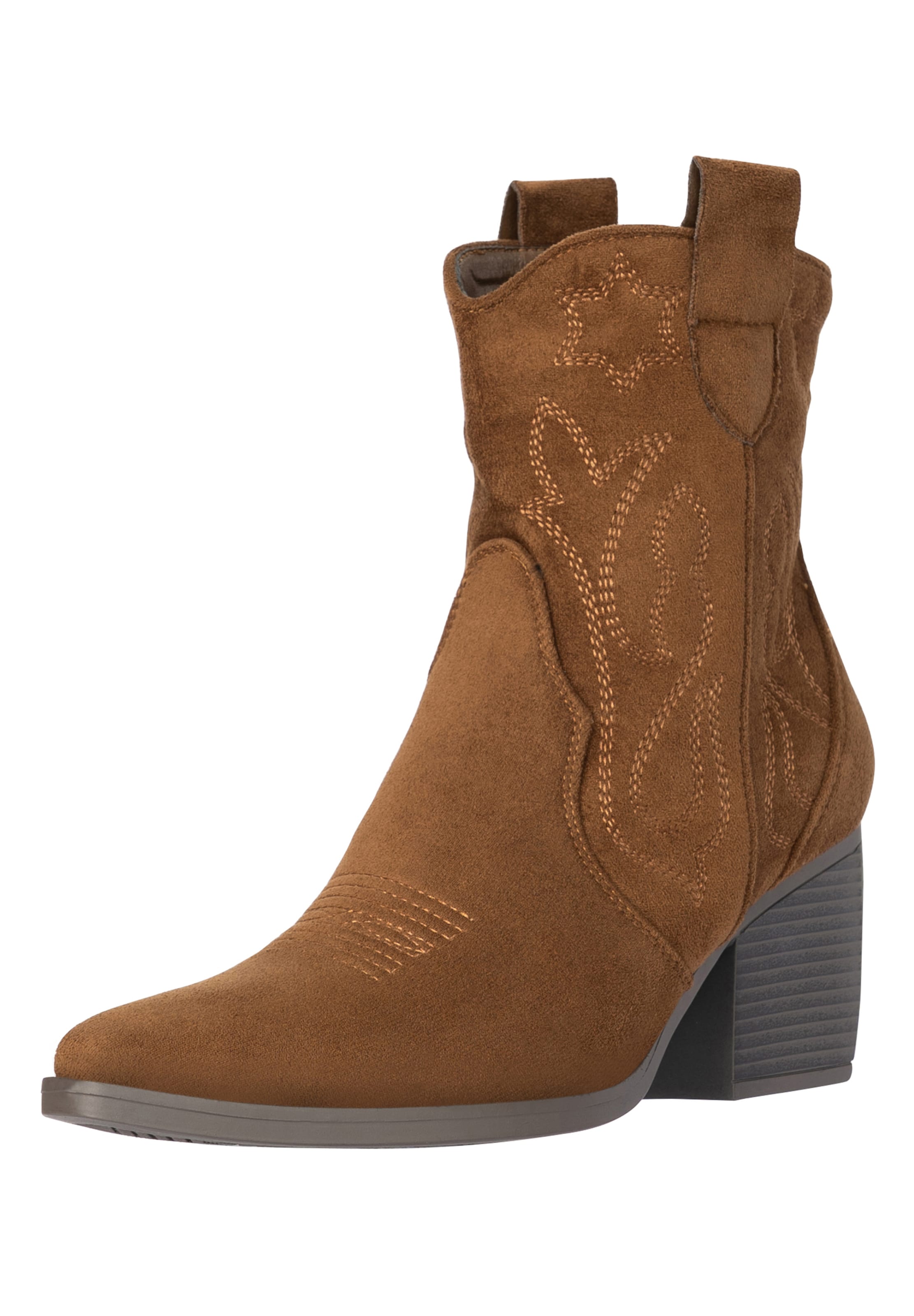 Elara Cowboystiefel in Braun: Vorderseite