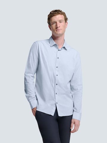 No Excess Slim Fit Hemd in Blau: Vorderseite