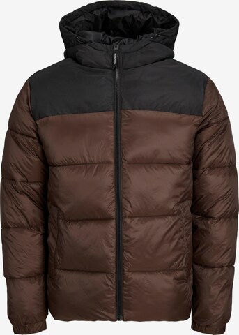 Veste mi-saison 'TOBY' JACK & JONES en marron : devant