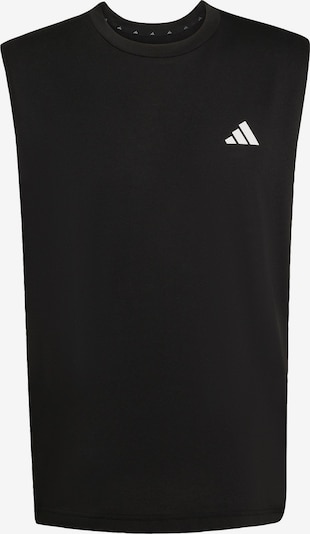 S-M dydžio Sportiniai marškinėliai 'Essentials Feelready' iš ADIDAS PERFORMANCE, spalva – juoda / balta, Prekių apžvalga