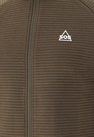 SOS Sports sweat jacket 'Muju' in Brown