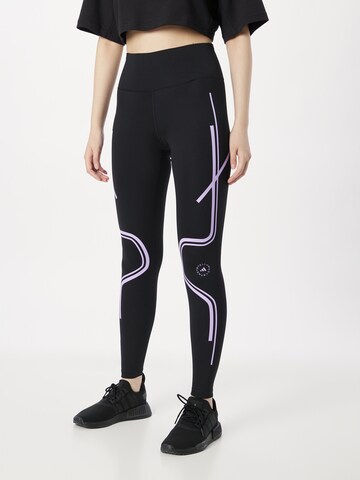 ADIDAS BY STELLA MCCARTNEY Skinny Sportovní kalhoty 'Truepace' – černá: přední strana
