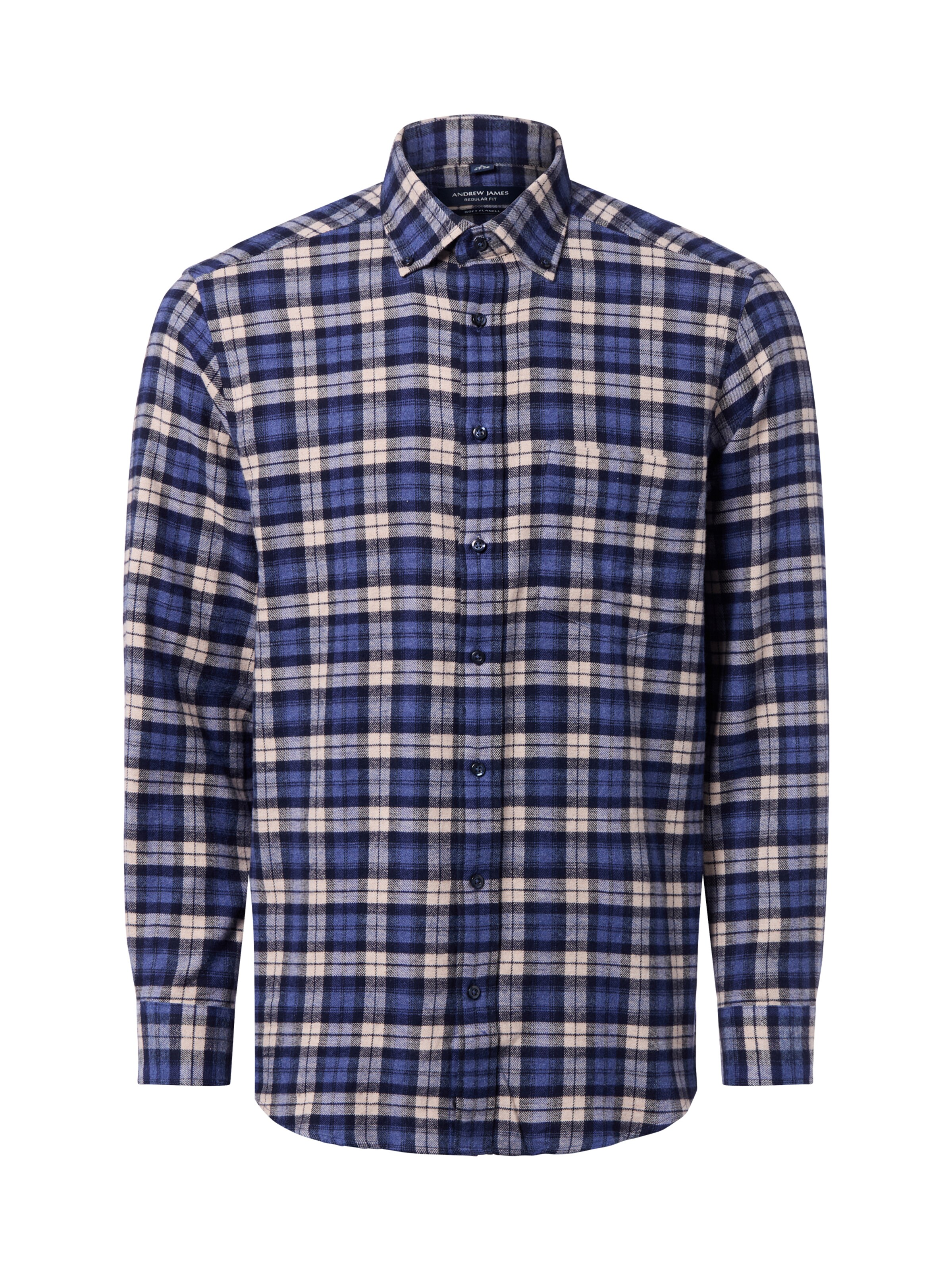 Andrew James Hemd in Blau: Vorderseite