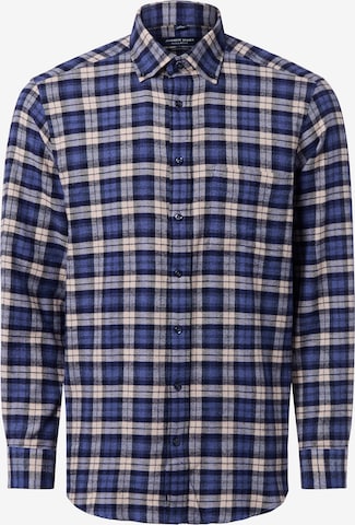 Andrew James Button Up Shirt in Blue: front