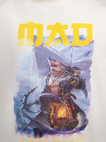 MAD TIGERS Shirt 'Dark Oceans' in Beige