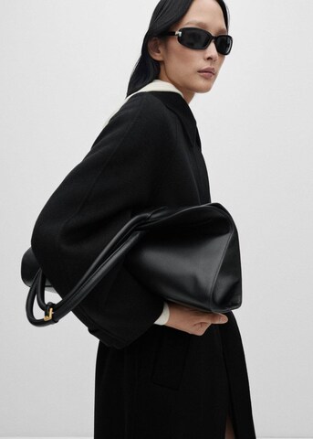 MANGO Mantel 'Kurt' in Schwarz