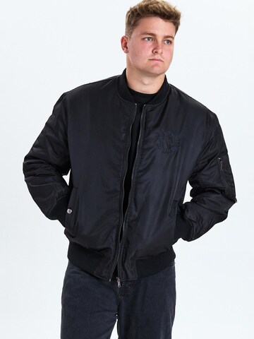 Dxnmxrk Winterjacke 'DXFrost' in Schwarz: Vorderseite