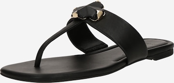Kate Spade Varvastossut 'Spade Flower Thong Sandals' värissä musta: etupuoli