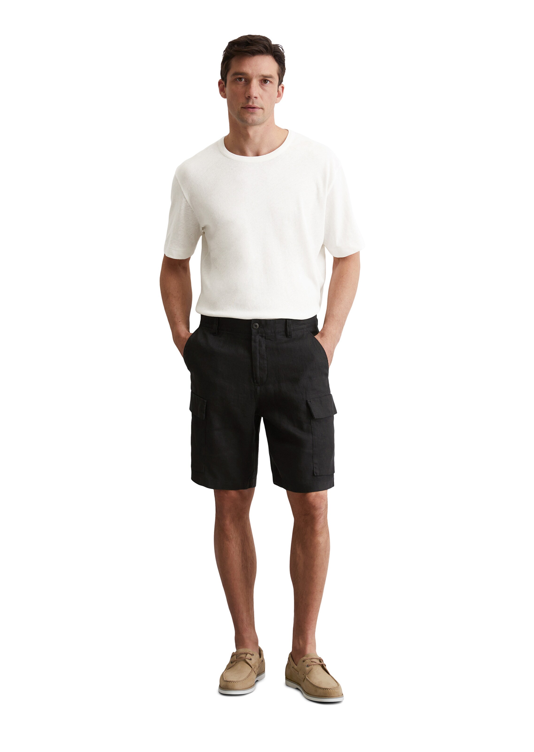 Marc O'Polo Loosefit Shorts in Schwarz