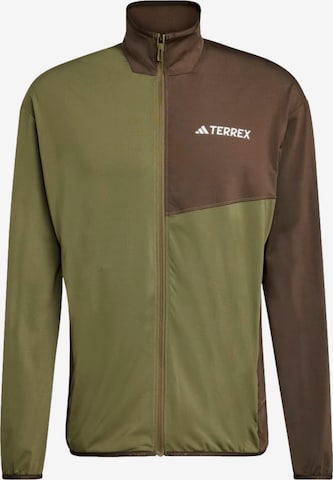 Veste de survêtement 'MT CW' ADIDAS PERFORMANCE en vert : devant
