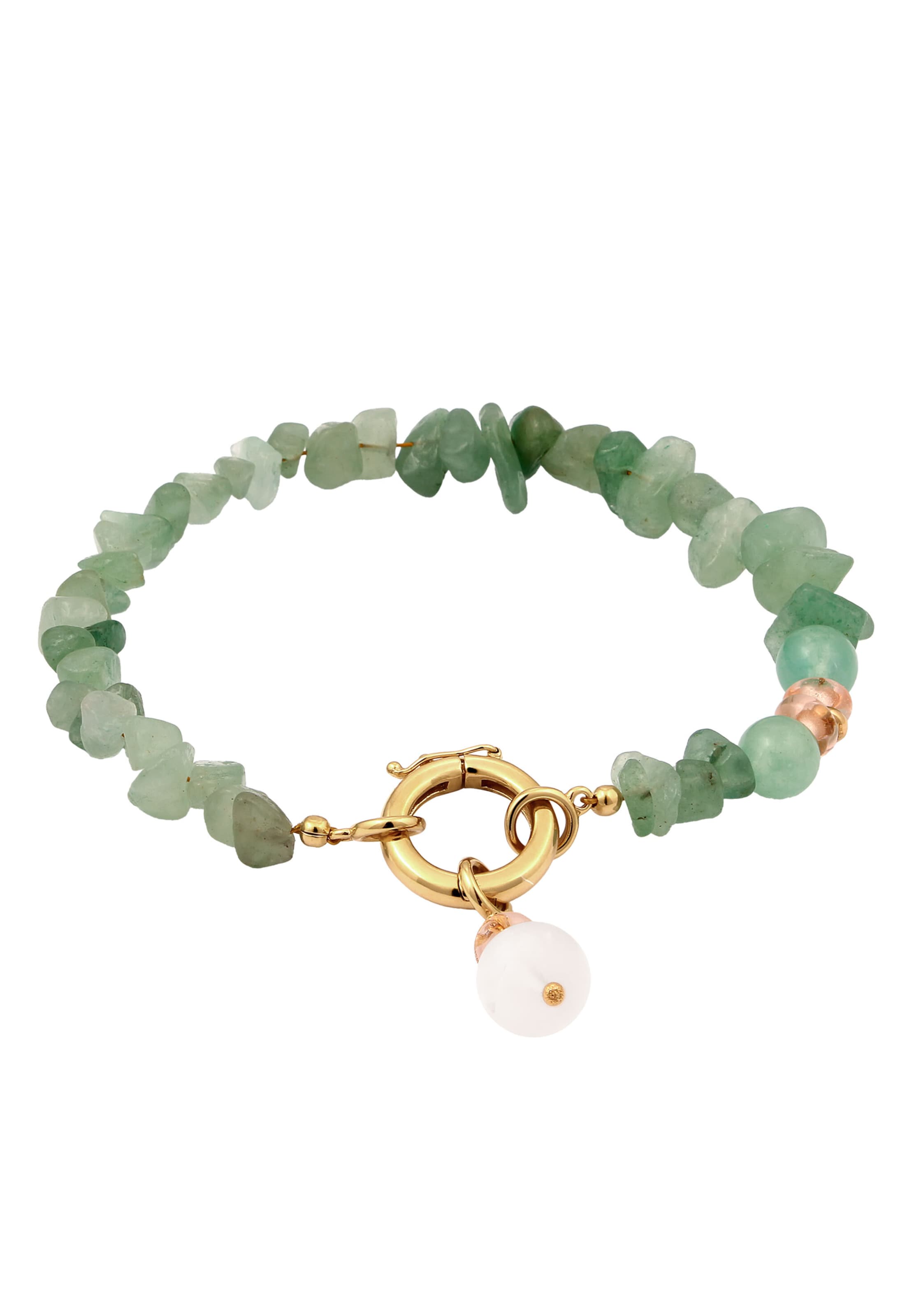 ELLI Bracelet en or / or rose / vert, Vue avec produit