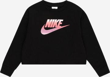 Nike Sportswear Sweatshirt in Schwarz: predná strana