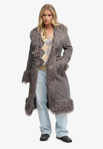 Superdry & Co Between-Seasons Coat in Grey: front