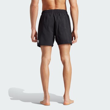 ADIDAS SPORTSWEAR Athletic Swim Trunks 'Big Logo Clx Short' in Black