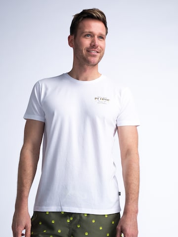 T-Shirt 'Classic' Petrol Industries en blanc