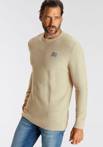 H.I.S Sweater in Beige: front