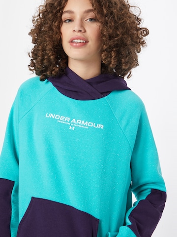 UNDER ARMOUR Sportief sweatshirt 'Rival Fleece' in Groen