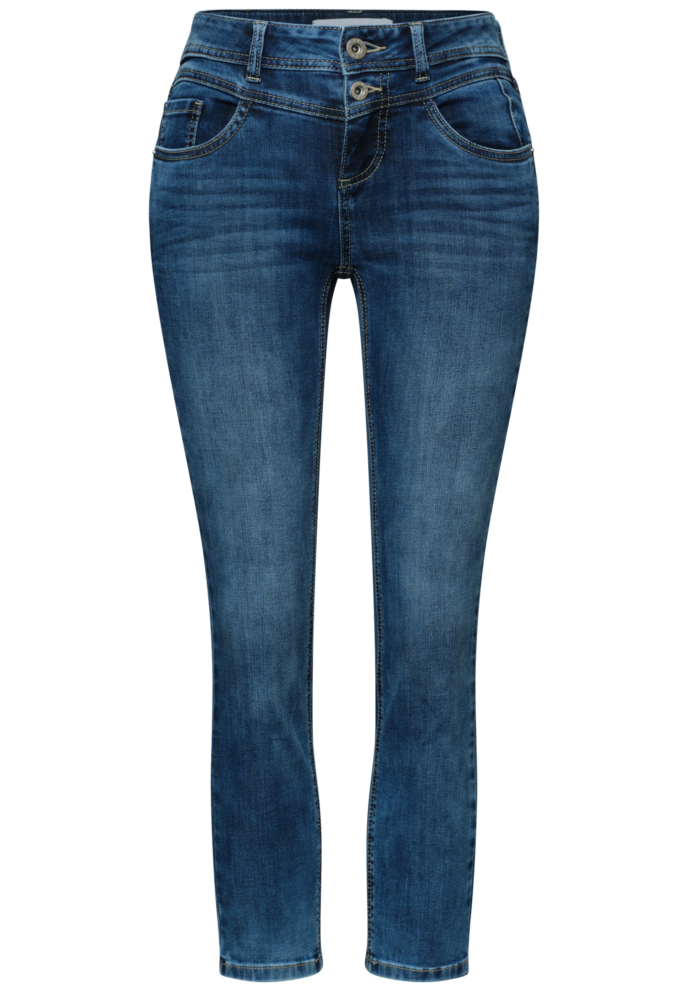 STREET ONE Slim fit Jeans in Blue: front