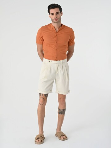 Antioch Regular fit Button Up Shirt in Orange