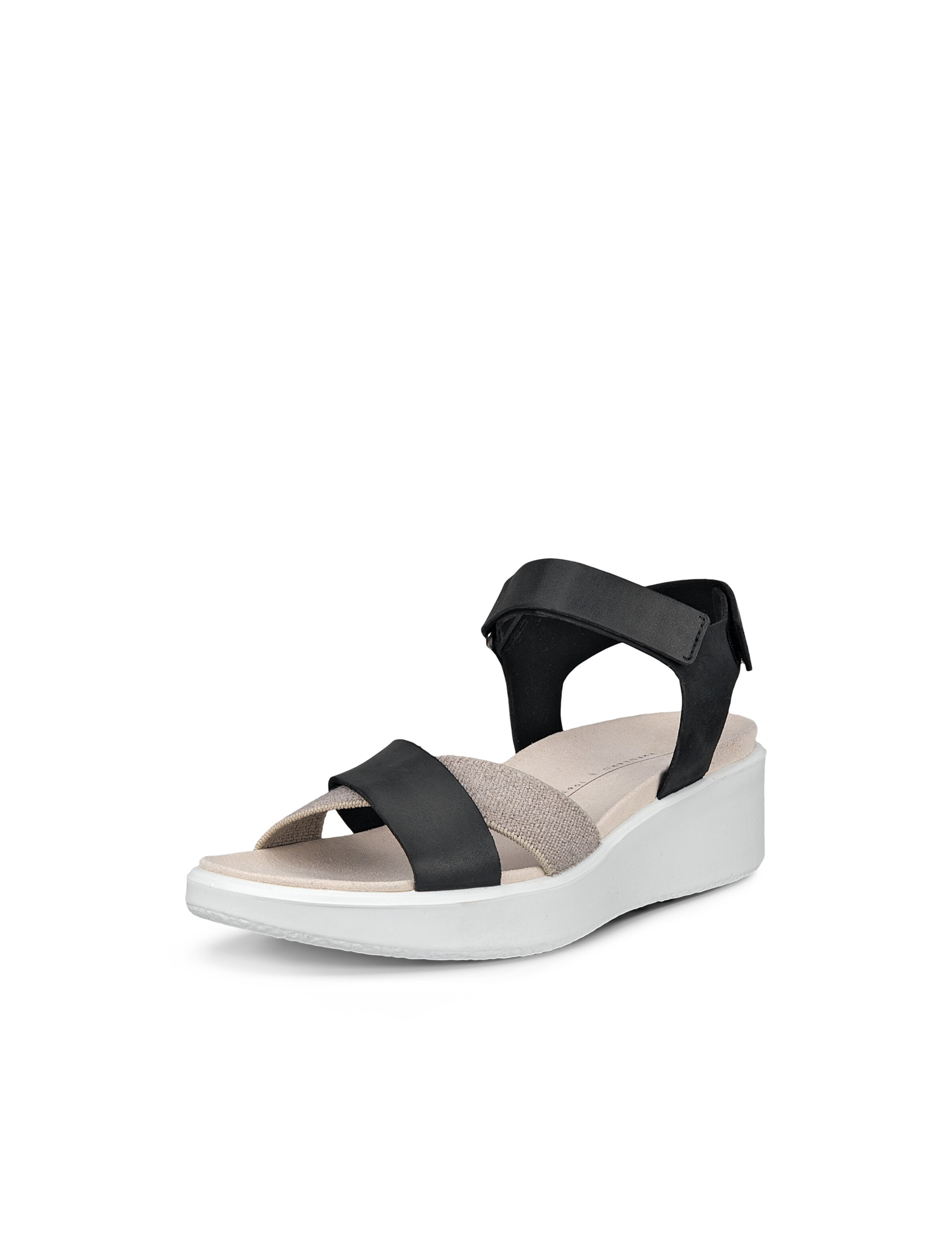 Sandalo con cinturino 'FLOWT WEDGE LX' di ECCO in nero: frontale