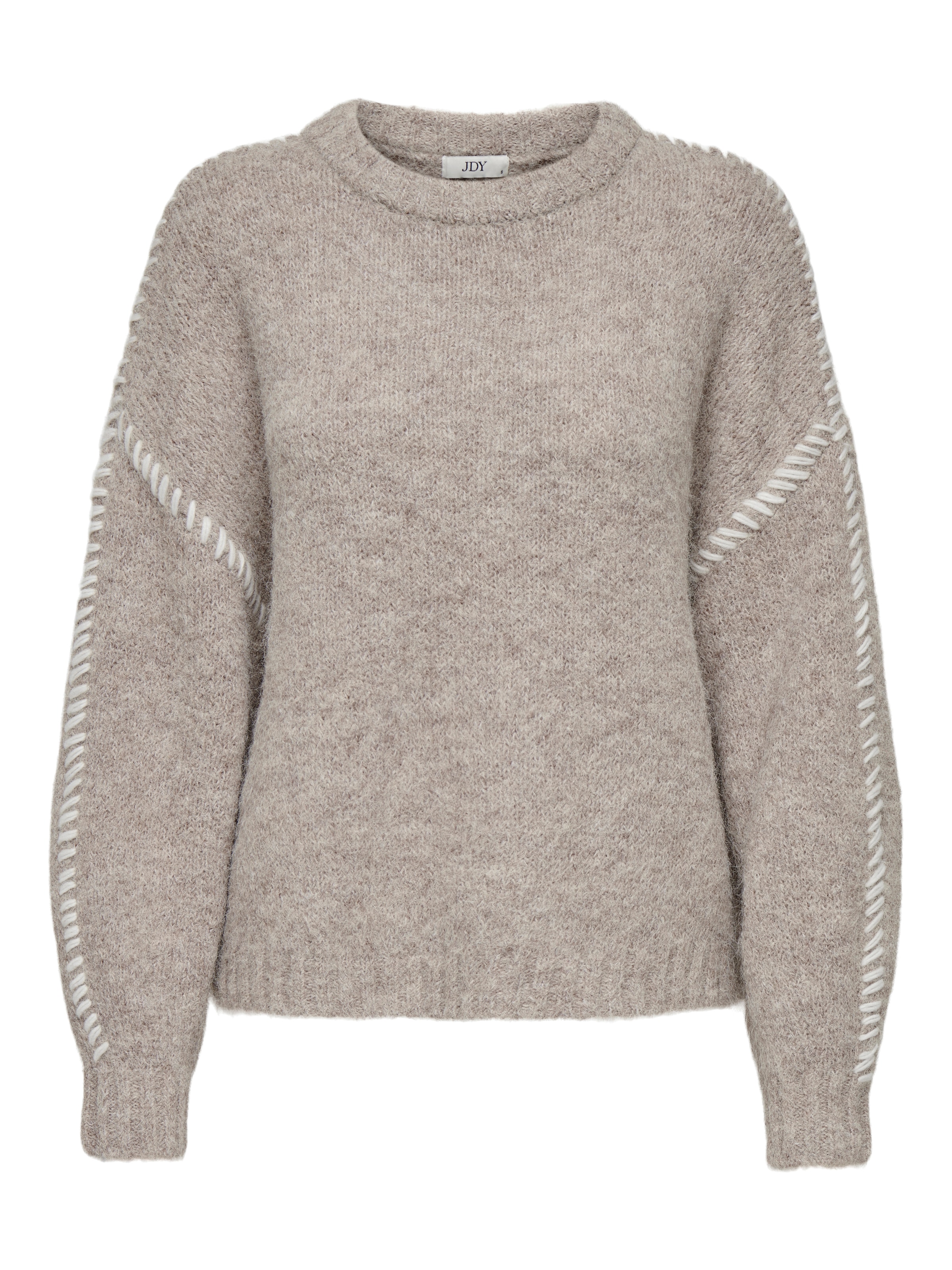 JDY Sweater 'JDYZoey' in Grey: front