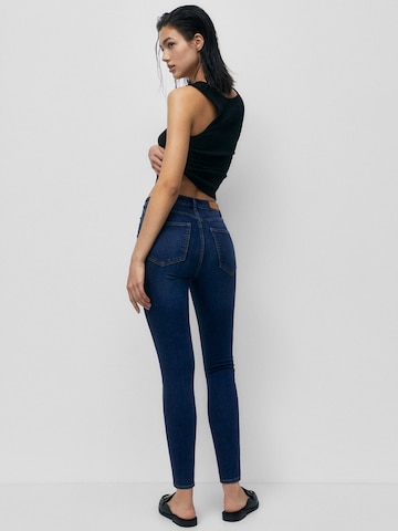 Pull&Bear Skinny Jeansy w kolorze niebieski