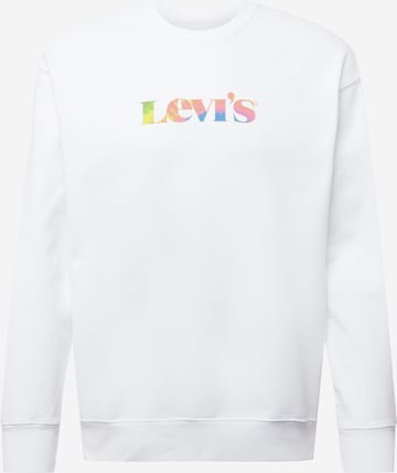 LEVI'S ® Mikina 'Relaxd Graphic Crew' – bílá: přední strana