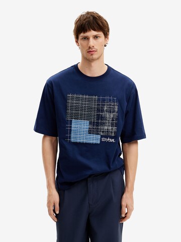 Desigual - Camisa em azul: frente