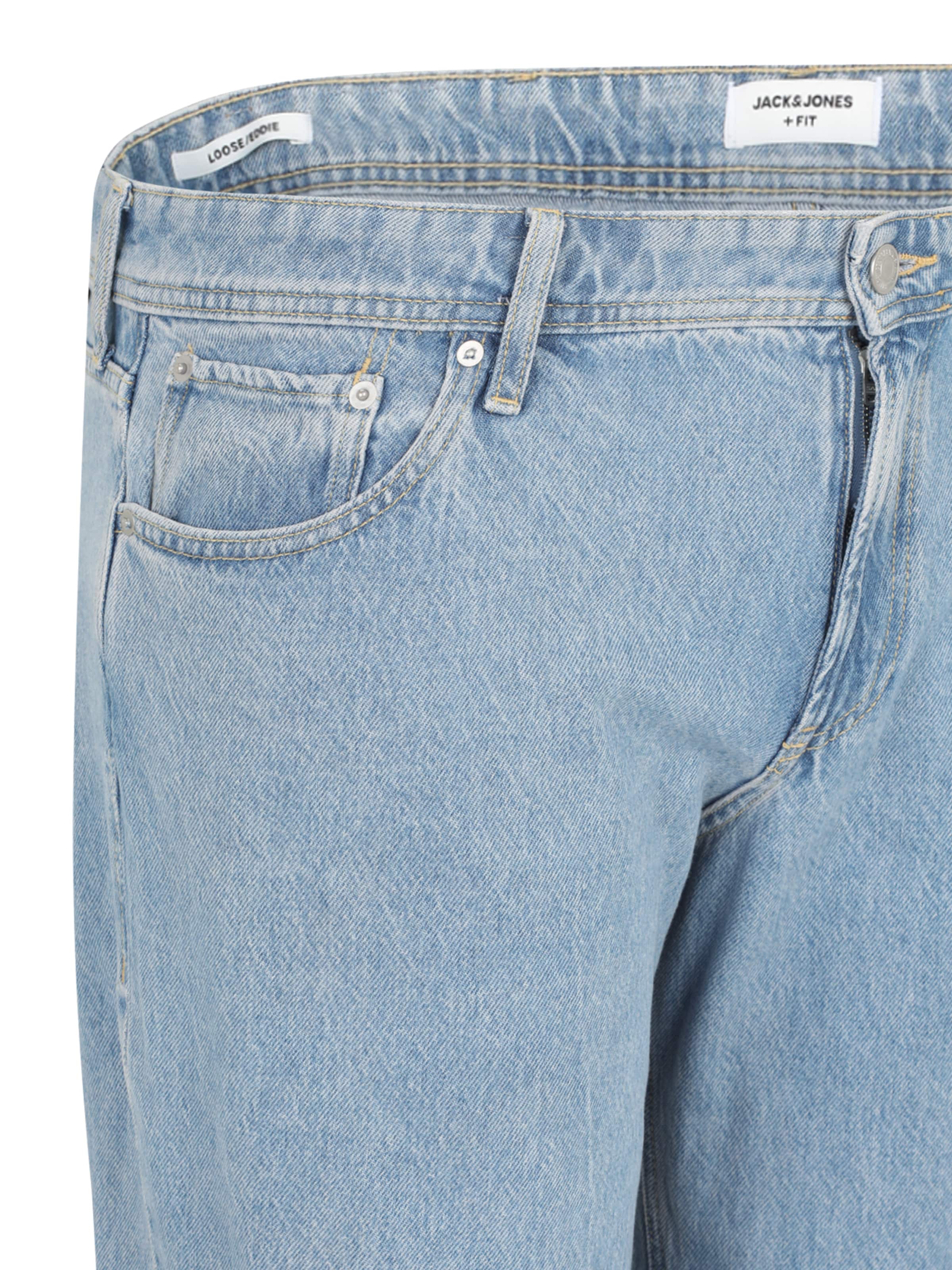 Jack & Jones Plus - regular Vaquero 'JJIEddie JJOriginal' en azul