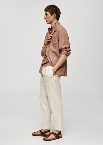 MANGO MAN Tapered Hose 'Romelino' in Weiß