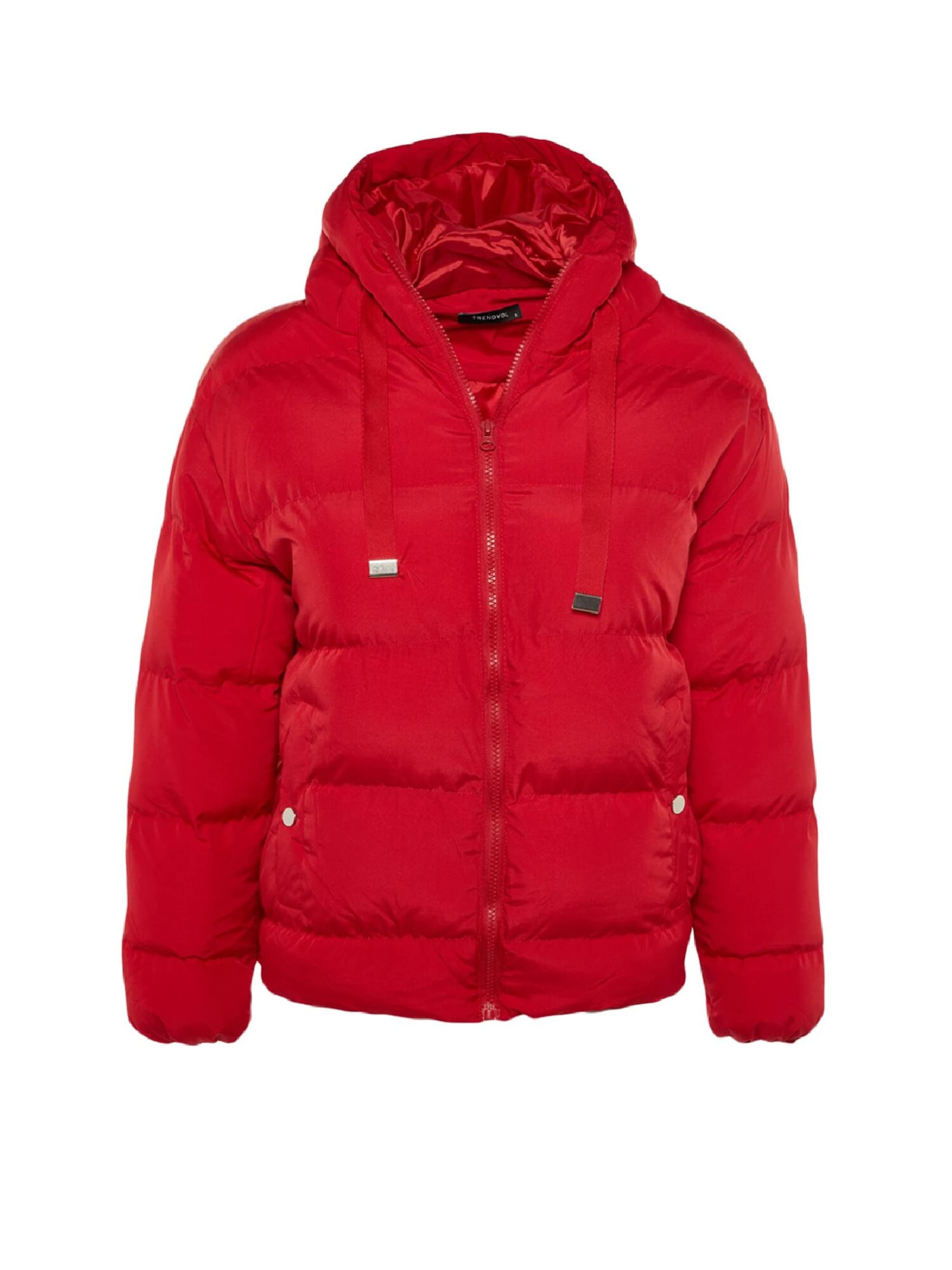 Trendyol Φθινοπωρινό και ανοιξιάτικο μπουφάν σε κόκκινο: μπροστά