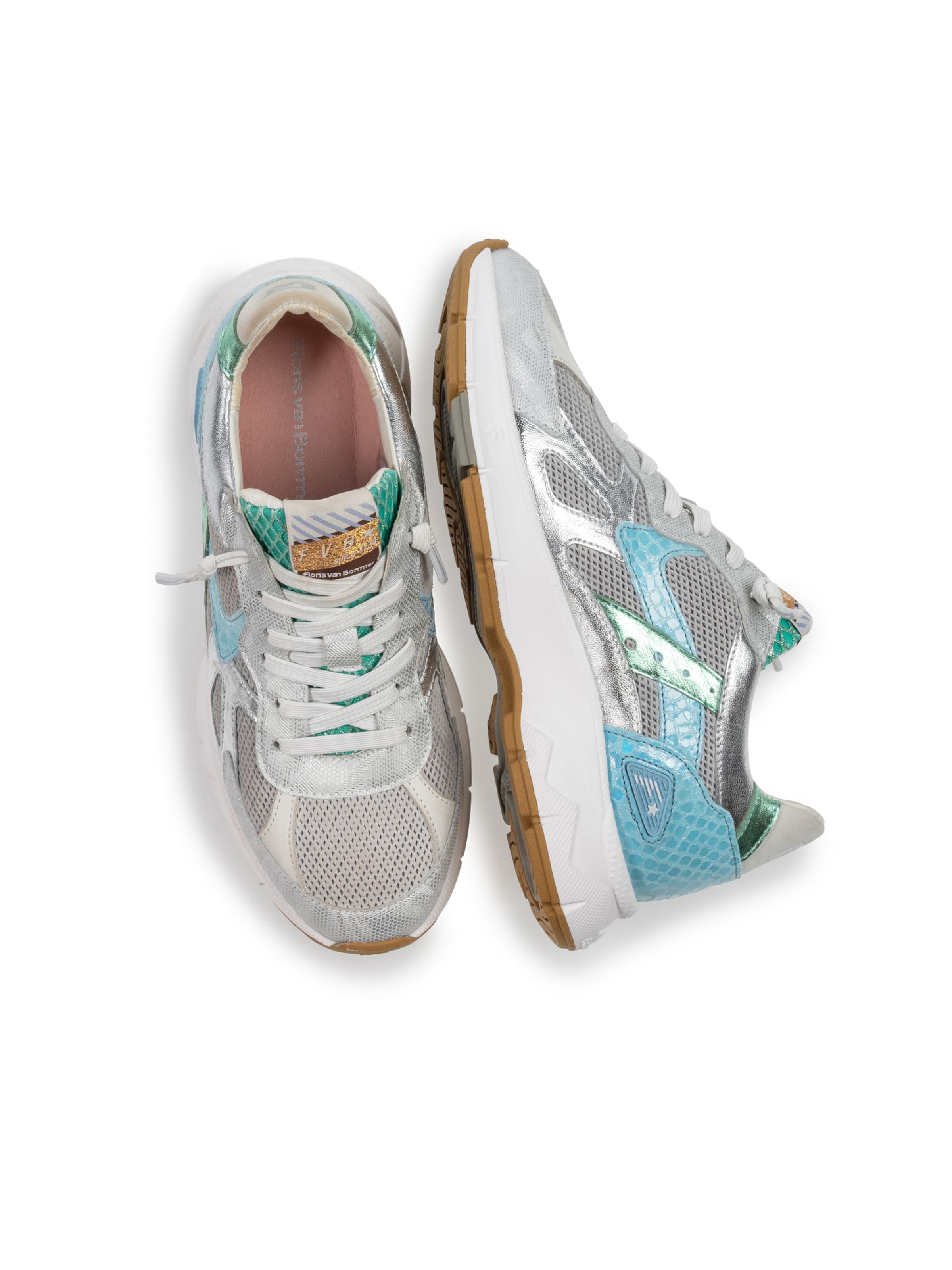 Floris van Bommel Platform trainers 'Daysi 05' in Silver