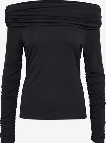 SOAKED IN LUXURY - Camiseta 'Hanadi' en negro: frente