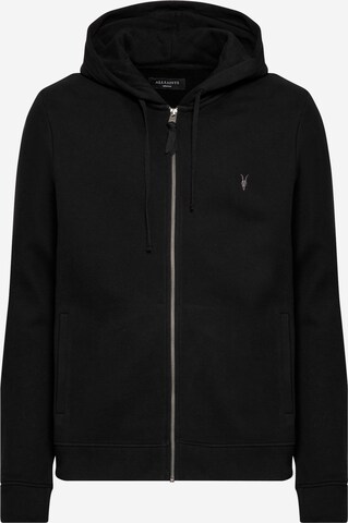 AllSaints Sweatjacke 'Raven' in Schwarz: predná strana