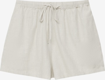 Pull&Bear Regular Broek in Beige: voorkant