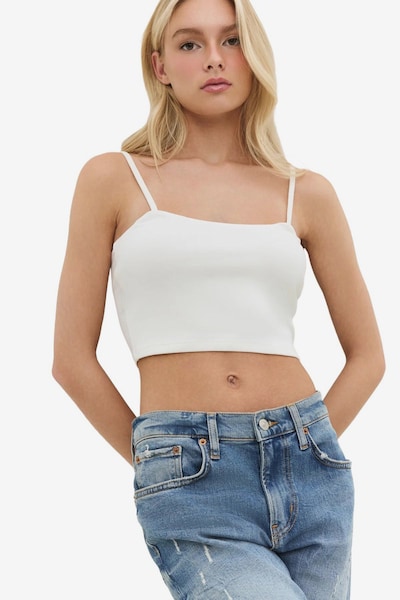 No Matter What Top in de kleur Ecru, Productweergave