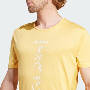 ADIDAS TERREX Functioneel shirt 'Agravic' in Geel
