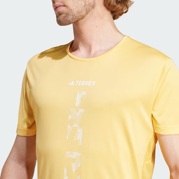 T-Shirt fonctionnel 'Agravic' ADIDAS TERREX en jaune