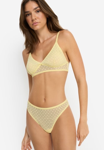 LSCN by LASCANA Thong in Yellow: front