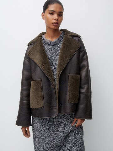 Pull&Bear Between-Season Jacket in Brown: front