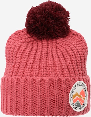 JACK WOLFSKIN Athletic Hat 'POMPOM BADGE' in Pink: front