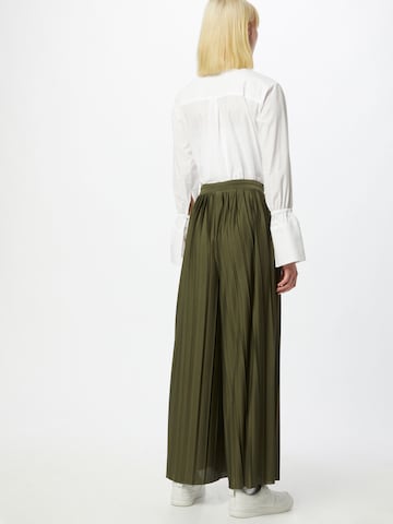 ABOUT YOU Wide leg Pants 'Caren' in Green